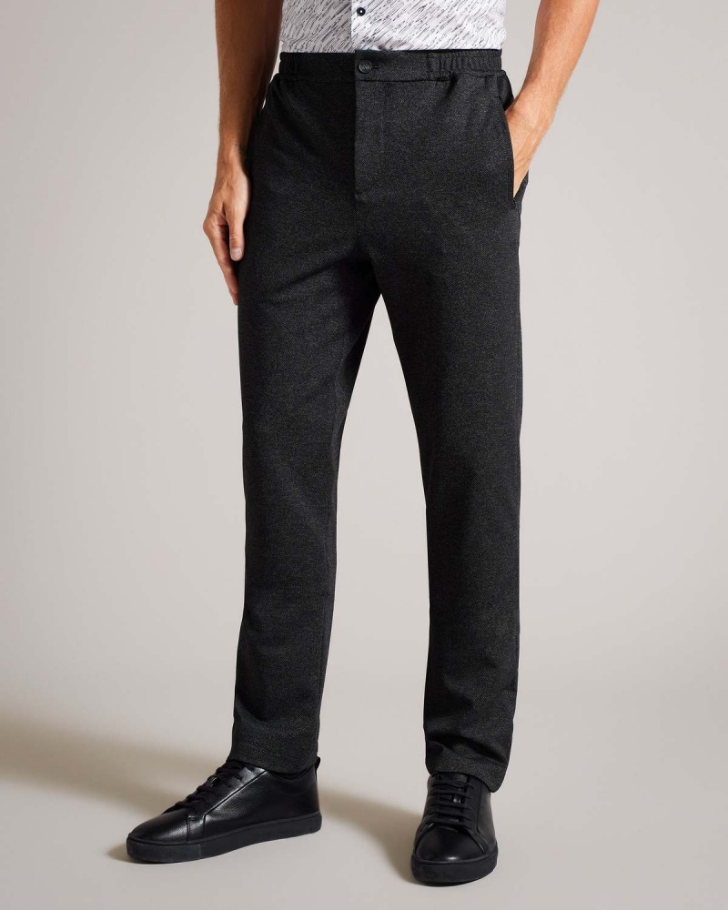 Ted Baker SCHOLES Slim Fit Stretch Trouser Granatowe | 19TZEIBQU