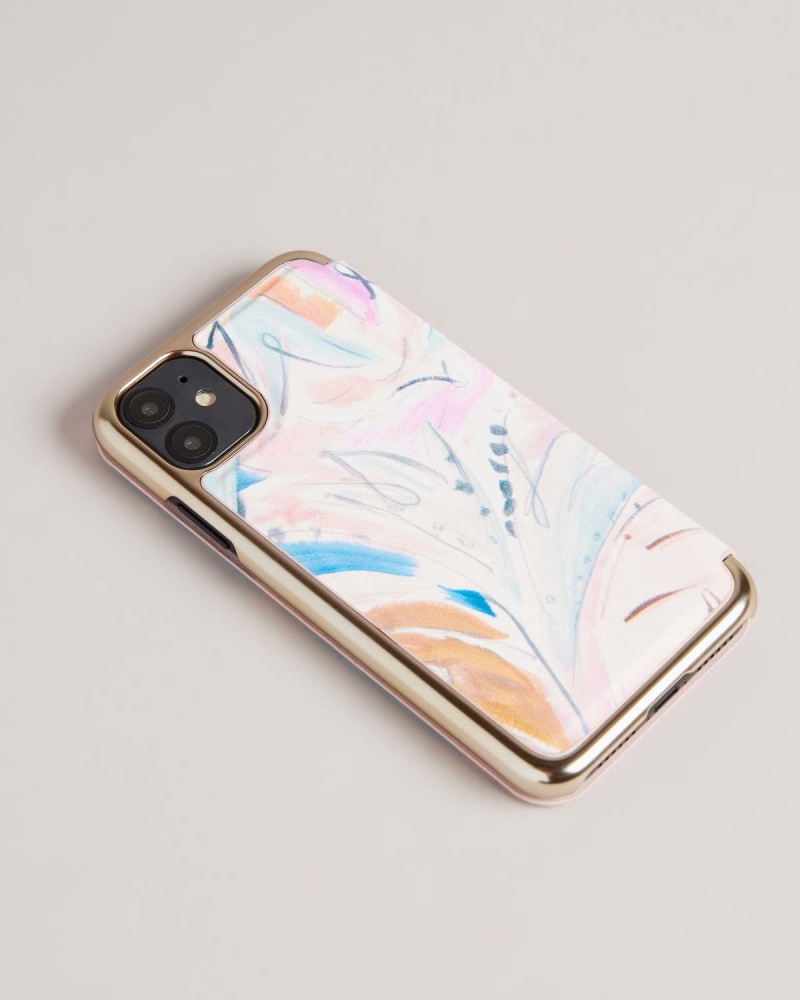 Ted Baker Salip Art Print Iphone 11 Mirror Case Różowe | 34IBJSQPD