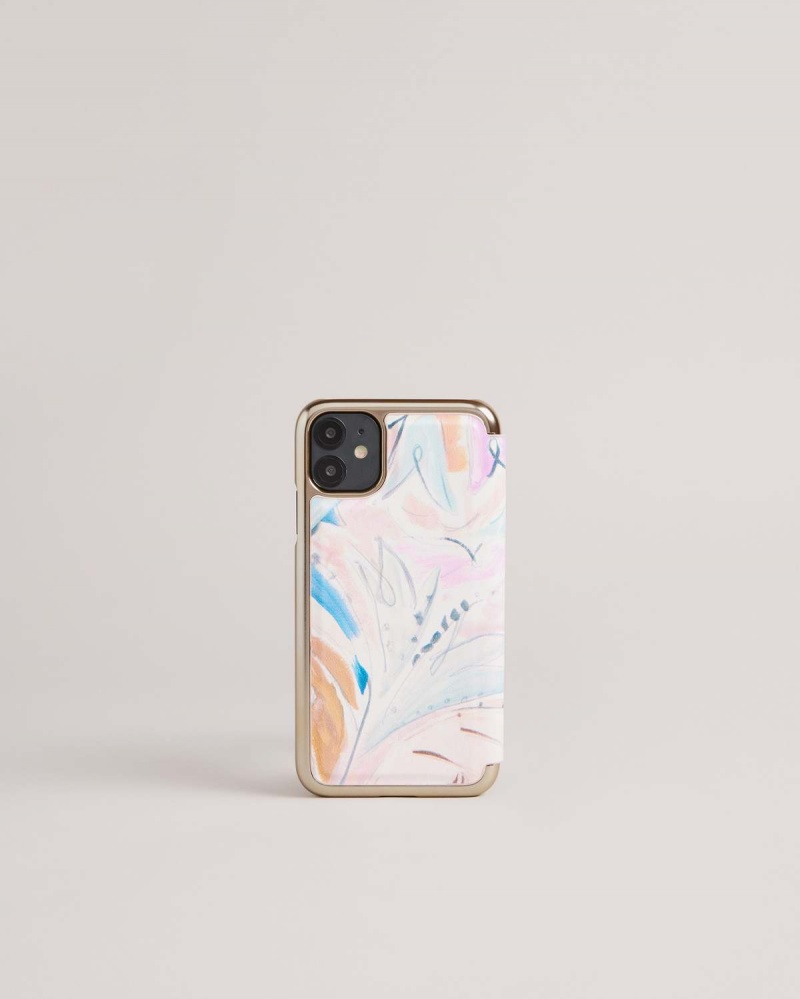 Ted Baker Salip Art Print Iphone 11 Mirror Case Różowe | 34IBJSQPD