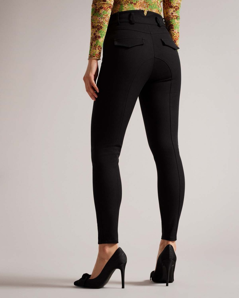 Ted Baker TESIA Panelled Leggings Natural | 54LAGMBEK