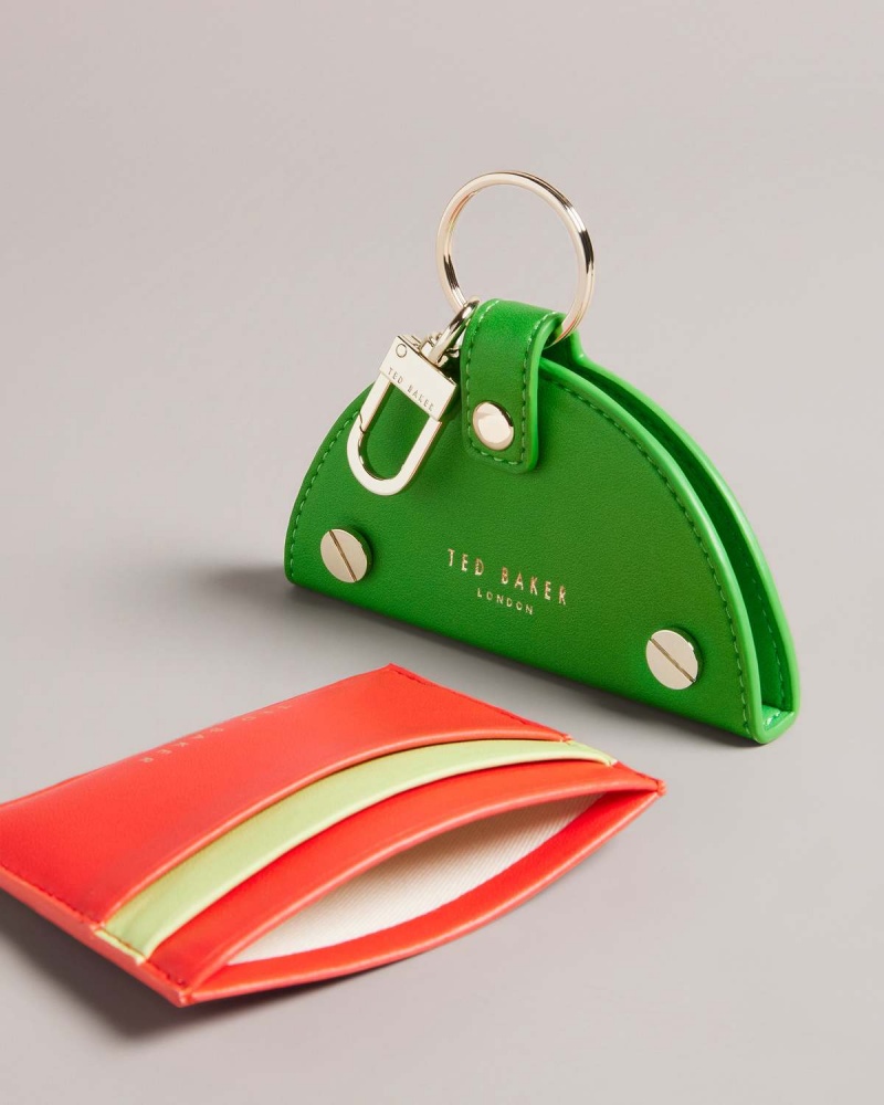 Ted Baker Wmelon Watermelon Keyring and Card Holder Czerwone | 65LRIOXBD