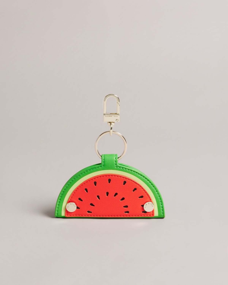 Ted Baker Wmelon Watermelon Keyring and Card Holder Czerwone | 65LRIOXBD