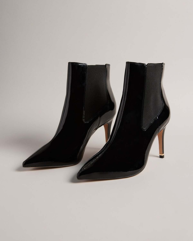 Ted Baker YIMMONA Chelsea 85mm Stiletto Heel Boot Czarne | 84XDQWHMO